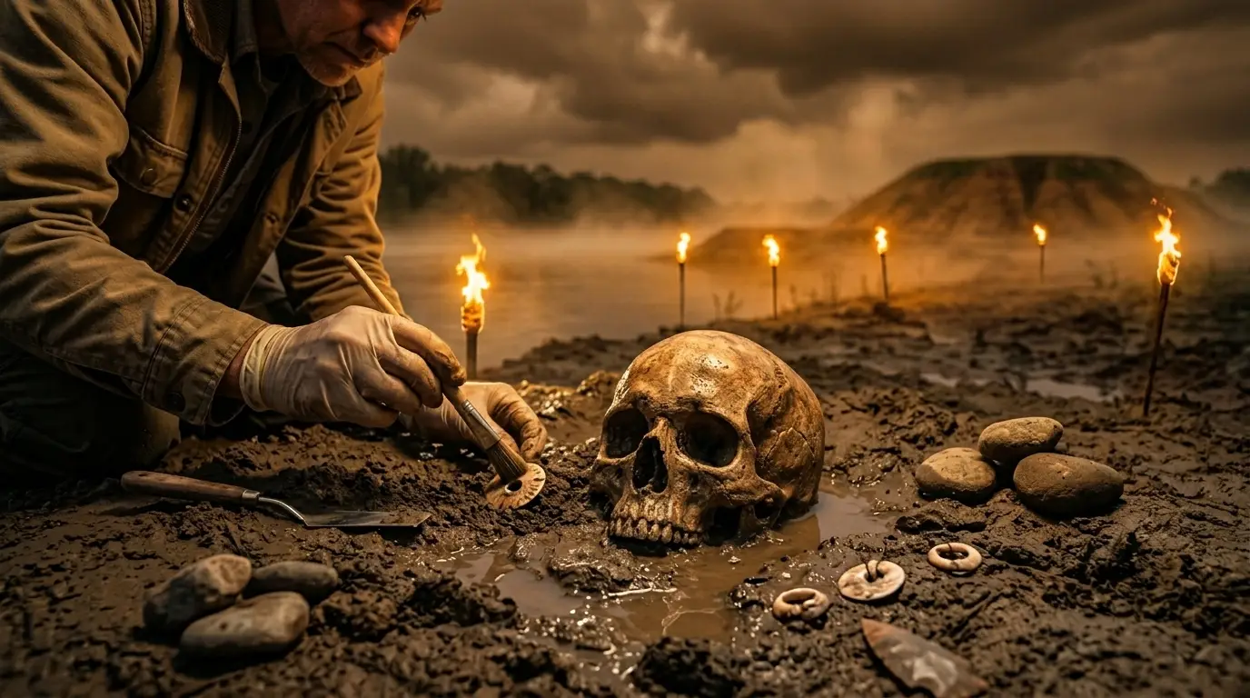 Read more about the article The Whitewater River Skull: A 4,300-Year-Old Mystery That Emerged from the Mud